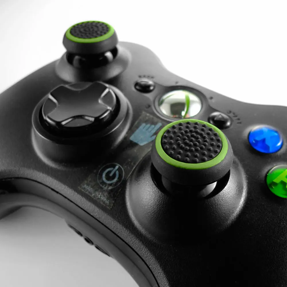 OcioDual 2x Grips Thumb Stick Cover Grip Caps for PS4/Slim/Pro Xbox One Controller Green