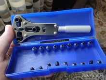 Multi-función Kit de herramientas de reparación de relojes caja de cambio de la cubierta de la batería abridor reparación llave destornillador profesional de reparación de reloj