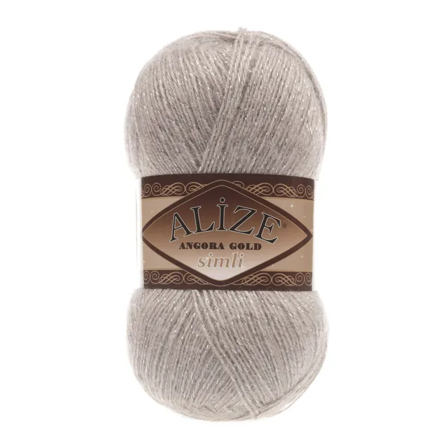 Alize Angora Gold Simli, Silvery, Knitting, Acrylic Yarn, Wool, Sweater Yarn, Crochet Yarn, Winter Yarn,n, Light Yarn, Lace 541