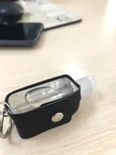 Soporte para desinfectante de manos, botella rellenable, contenedor vacío, tapa abatible de 30ml, Gel reutilizable, maquillaje, Sub-embotellado con llavero
