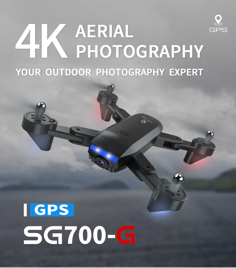 4K gps Дрон Дроны с камерой Квадрокоптер SG700G мини rc вертолет игрушки профессиональный Дрон камера Квадрокоптер VS SG901 F