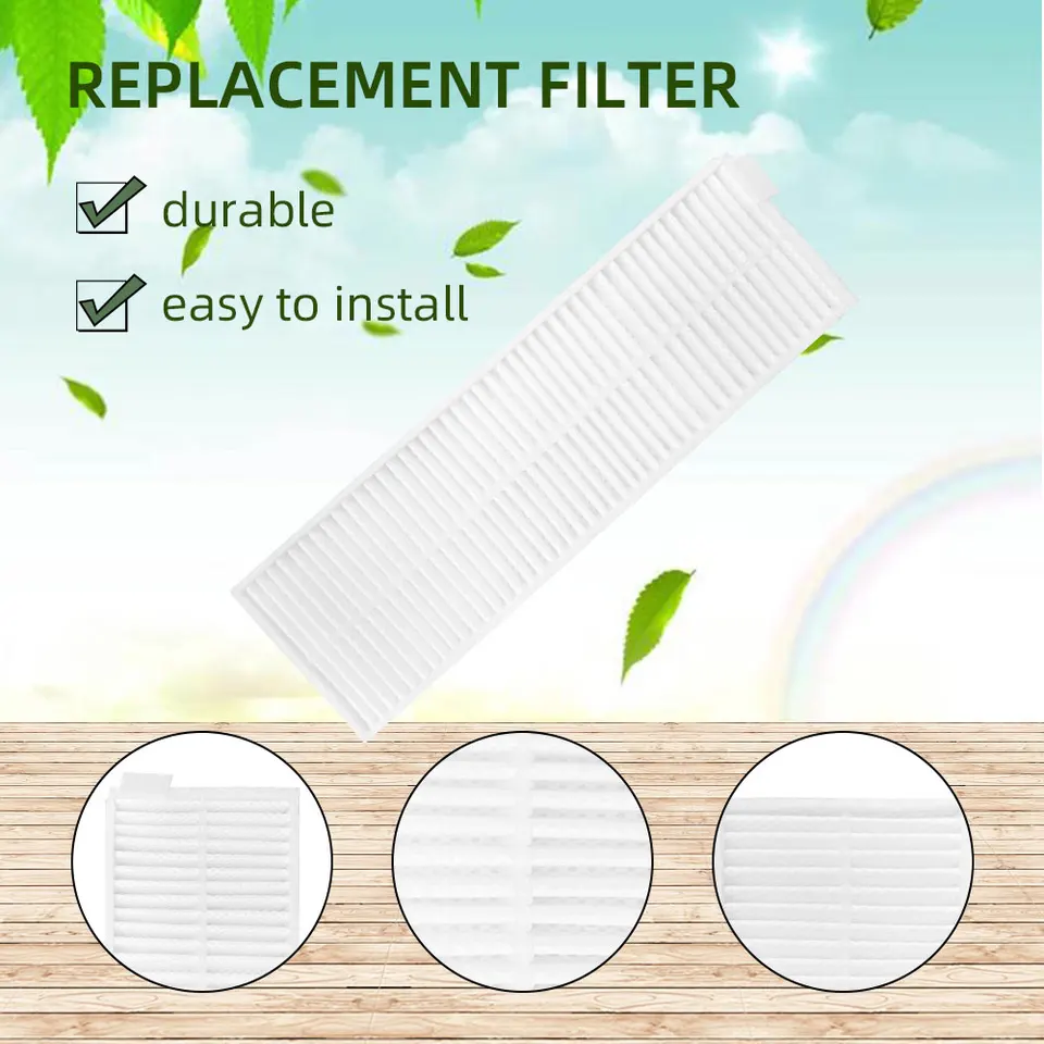 accessori per robot aspirapolvere Accessori kit ricompensa per rulli filtro hepa Hepa Filtro per Xiaomi Fit Dreame V9 Household Wireless Handhell Disposegne parti dell'aspirapolvere(Light Grey