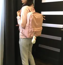 Fashion Backpack Rucksack Mochila Schoolbag Men Nylon Teenage-Girls Black Waterproof