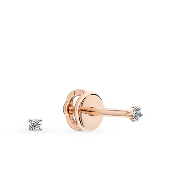 

Gold earrings with cubic zirconia sunlight sample 585