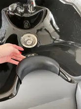 Almohada de descanso del cuello para lavado de pelo, cojín de lavabo para Spa, Belleza del cabello, champú, Bol, accesorios de peluquero, fregadero de silicona