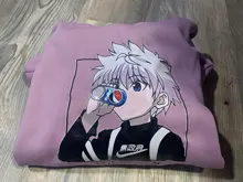 Hunter x-Sudadera con capucha de cazador Killua para mujer, ropa para parte superior Unisex, Killua Zaoldyeck, suelta, de manga larga, jersey de calle