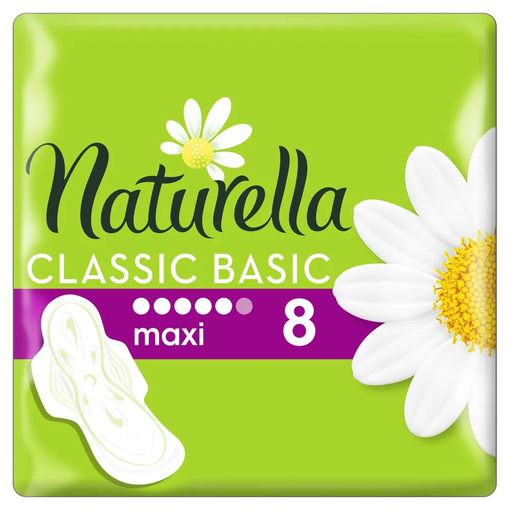 Женские ароматизированные прокладки NATURELLA CLASSIC Basic Maxi Single 8 шт.|Товары для женской