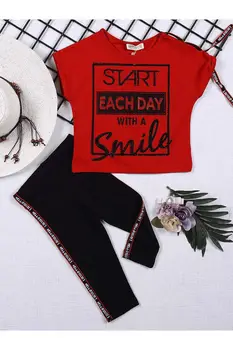 

Red Summer Girl Child The Tights suit