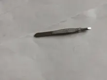 Eyebrow-Hair-Tweezers Stainless-Steel Professional Flat-Tip-Tool Small 1PCS Convenient