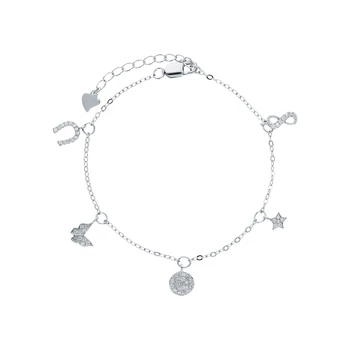 

Silver Bracelet with cubic zirconia sunlight sample 925