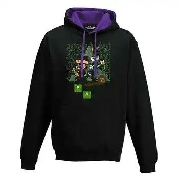 

Hood Sweatshirt Two-Color Breaking Pig Bugs Cartoon Movie Tv Series 2 S