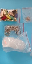 Acrylic Keychain Circle-Discs Tassel-Pendant Jump-Rings Blank Clear Round Dropship 