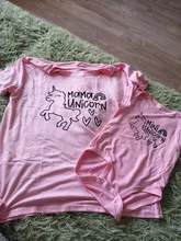 Mini camisetas de unicornio para mamá y yo, camisa a juego de 3 diseños para madre e hija, trajes a juego para mamá y bebé