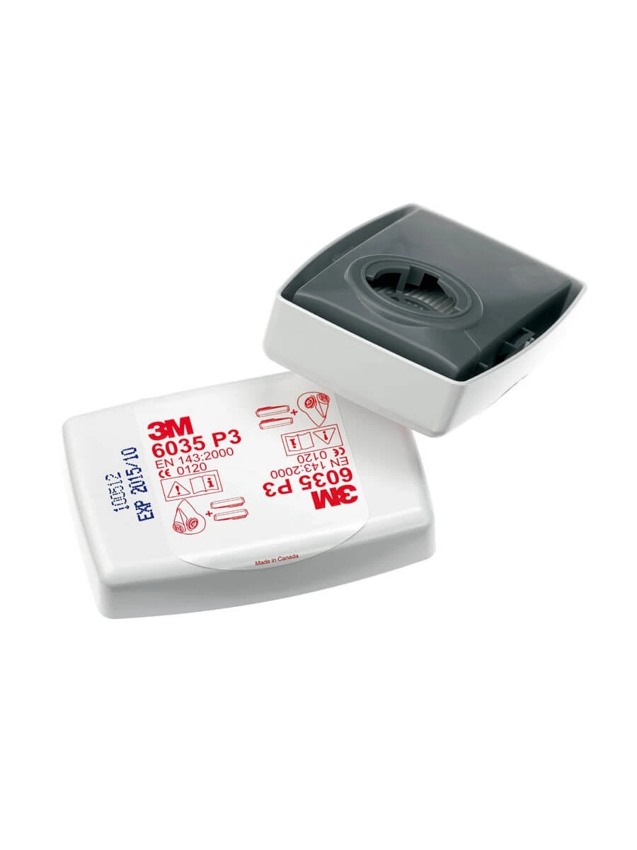 

3M P3R Particulate Filter 6035 Set(2 Filters) Best P3 FFP3 P100 N95 Filter for 6000/7000 Series Very Effective Viruses Bacterias