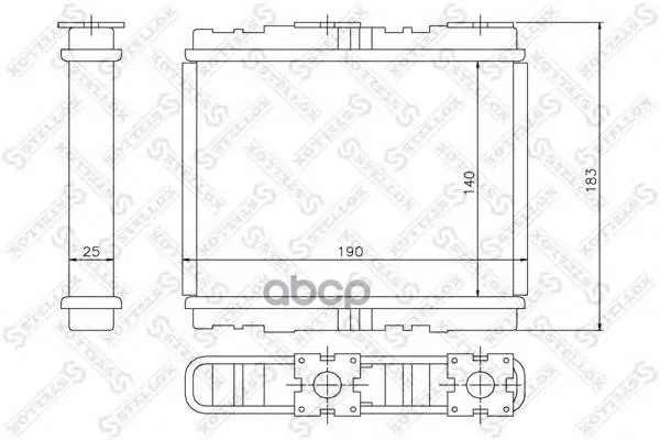 10-35094-Sx_радиатор Печки! Nissan Primera 1.6-2.0i/Td 90-01 Stellox 1035094sx Stellox арт. 1035094SX