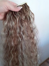 TALANG-coleta de pelo rizado largo de 22 pulgadas, resistente al calor, cola de pelo sintético con cordón, extensiones de cabello