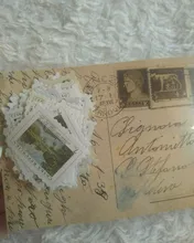 46 unids/pack Retro Museo filatélico serie cuarderno de recortes con pegatinas decorativas palo etiqueta álbum diario papelería pegatina de sello