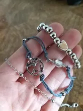 Nuevos Bohemios negro cuerda cadena pulsera para las mujeres aviones de Luna corazón brazalete con dije de cristal de la joyería de Boho