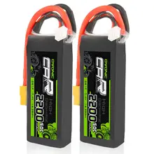 

OVONIC 7.4V 2200mAh 2S1P 50C Lipo Battery With XT60 Plug For RC Car 1/16 1/18 2 Pack