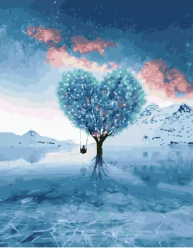 

Painting by numbers PK 41011 Ice Tree-Heart 40*50 exclusive