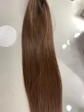 MANWEI-Extensiones de cabello para dama, extensor de pelo sintético de 24, de coleta natural largas y lisas, 60g por pieza, no teñible