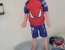 Traje de baño de manga corta para niños, 3 uds.