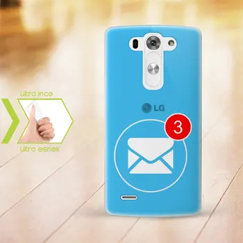 

Personalized LG G3 Slim Clear Silicone Phone Cover (Mesaj-1)
