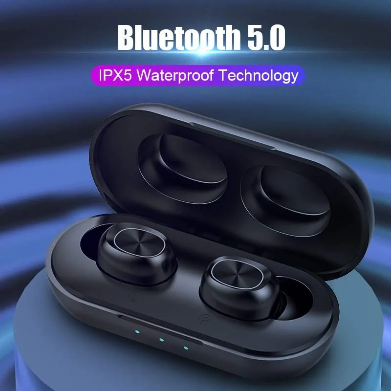 B5 TWS сенсорный Bluetooth наушники HIfi стерео беспроводные наушники с шумоподавлением игровые гарнитуры с микрофонами - Цвет: Красный