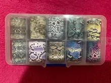 CHNRMJL-Lámina de transferencia de manicura holográfica, pegatinas adhesivas en envoltorios de papel AB, estrellado, accesorios de decoración de uñas