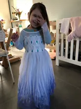 Nieve niñas vestido princesa disfraz de Halloween Carnaval de los niños vestido de vestidos infantiles para Niñas Ropa de tamaño 4-10 años