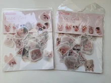 100 unids/pack chica Ting tiempo decorativos papelería pegatinas Scrapbooking DIY álbum diario palo etiqueta