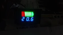 Indicador de nivel de carga de batería de coche, medidor de capacidad de batería de litio de 12V, 24V, 36V, 48V, 60V, 72V, pantalla LED, voltímetro
