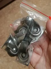 Furniture Casters Wheels Chair Platform-Trolley Soft-Rubber Silver Accessori 4pcs Household