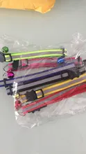Paquete de 6 gato reflectante Collar de seguridad de liberación rápida con campana ajustable de Nylon reflectante Correa perros pequeños, Collar para gatos 19-32cm