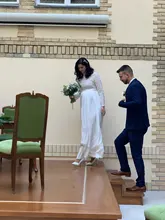 Pregnancy Photography Dress Maxi Maternity-Gown Long for XL Pleated Split-Side