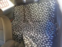 Portadores Del Perro Huella PERRERA CARAMELO Impermeable Trasero Hacia Atrás la Cubierta de Asiento de Coche Perro Esteras Hamaca Protector Con Cinturón de Seguridad D1010