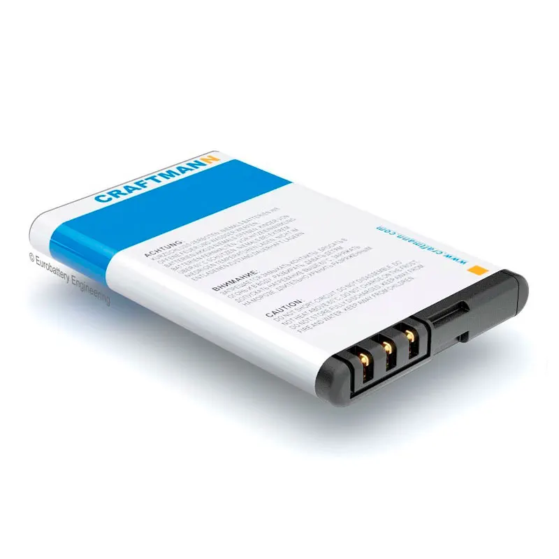 

Battery 1050mAh for Nokia 3720 CLASSIC/5220 XpressMusic/6303 CLASSIC/6730/C3-01/C5/C6-01 (BL6301/BL-5CT)