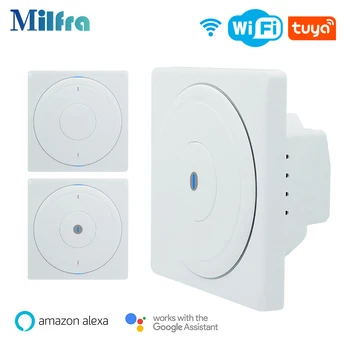 

Smart Switch Wifi European Standard Tuya Smart Home Automation one gang two three gangs Phone App Remote Wall Power Switches