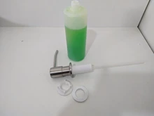 Sink Soap Dispenser Kitchen-Accessories Bathroom Stainless-Steel 300ML Brushed Manually-Press