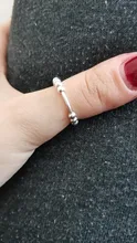Flyleaf-Anillos abiertos con cuentas de 100% Plata de Ley 925 para mujer, joyería de moda de estilo Simple INS, nueva tendencia, 2018