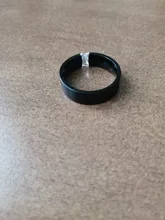 Carofeez-Anillo de piedras de imitación tipo circón para hombre y mujer, joyería negra, accesorios para amantes