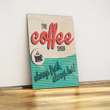 

Coffee Shop - Metal Plate