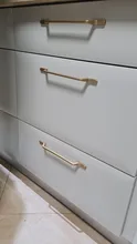NAIERDI Solid Zinc Alloy Gold Cabinet Handles for Furniture Drawer Knobs Cabinet Pulls