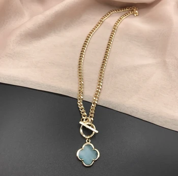 

Clover Figured Gold Covered Necklace...