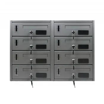 

Mailbox condominium 8 seater ARTIGIAN FERRO 783.D 42x18x62 cm Gray
