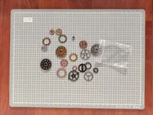 Engranajes y engranajes mecánicos Steampunk de aleación mixta, 20 piezas, 10 colores, tamaño 10-25mm, accesorios de bricolaje, nuevo, envío directo Oct P6659