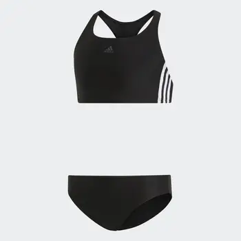 

Adidas bikini black/white. Swimsuit for Girl. Back with central pull. Two-piece suit maximum comfort