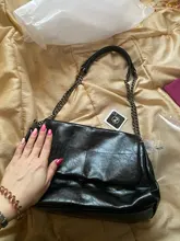 Bandolera de cadena gruesa plegable para mujer, bolso de hombro femenino A la moda, con asa, 2020