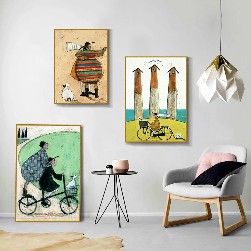 Современные Холст для Живописи Северной Аннотация Нефти Плакат Печати Wall Art Pictures