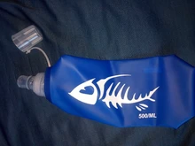 250/500ml de silicona botella de agua para senderismo Tpu deportes botella suave plegable corriendo bolsa de agua de botella de agua para senderismo